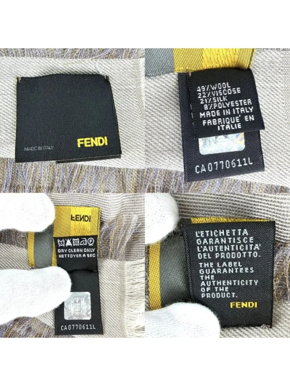 Fendi name scarf